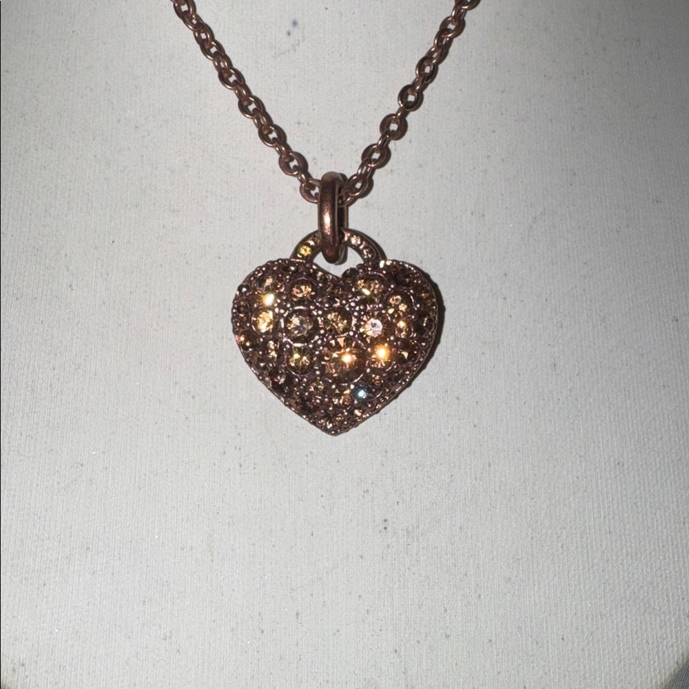 Pilgrim Skanderborg Crystal Heart Pendant Necklace - Picture 4 of 7